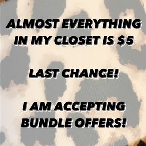 $5 CLOSET!!!!!